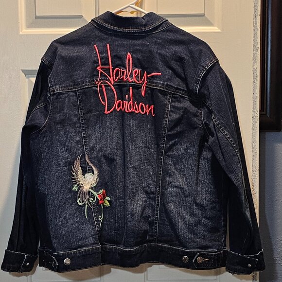 Harley-Davidson Embroidered Jean Jacket 2W - Picture 7 of 7